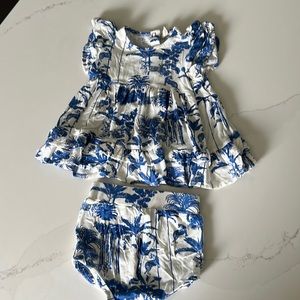 Kate Quinn Dress and Bloomers set size 6-12m